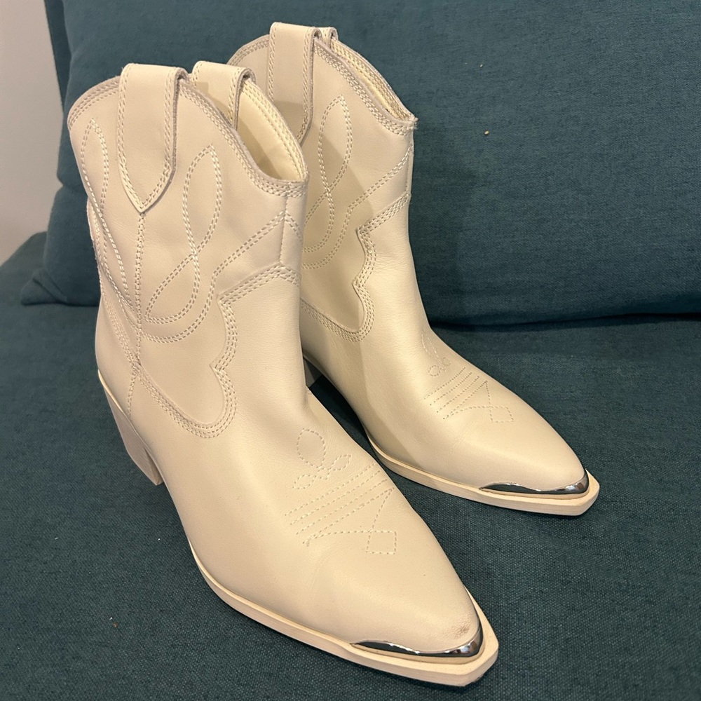 Aldo Cream Ankle Booties